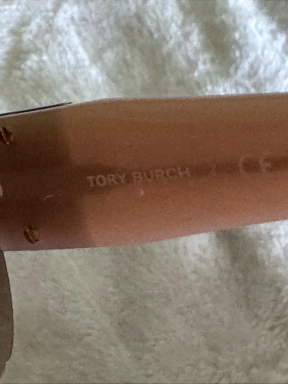 Tory Burch Brown Gradient Shield Sunglasses with Gold Case
